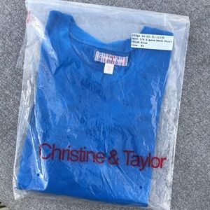 CHRISTINE & TAYLOR / 100% Cotton 3/4 Sleeve Mesh Shirt / BRAND NEW IN PACKAGE!